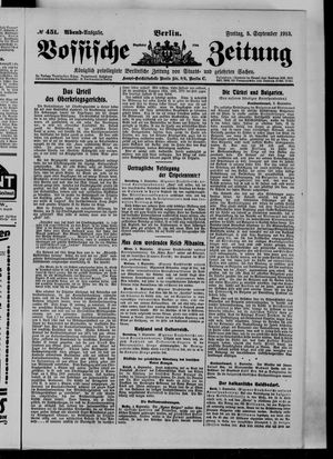 Vossische Zeitung vom 05.09.1913
