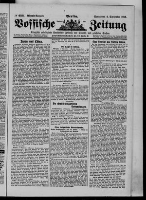 Vossische Zeitung vom 06.09.1913