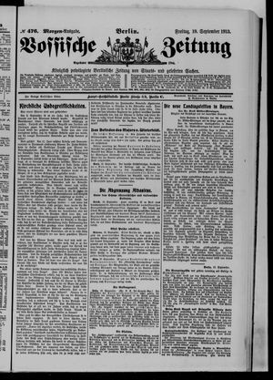 Vossische Zeitung vom 19.09.1913