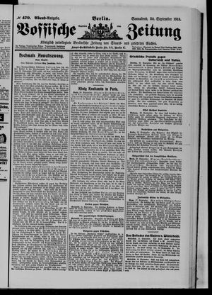 Vossische Zeitung vom 20.09.1913