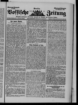 Vossische Zeitung on Sep 22, 1913