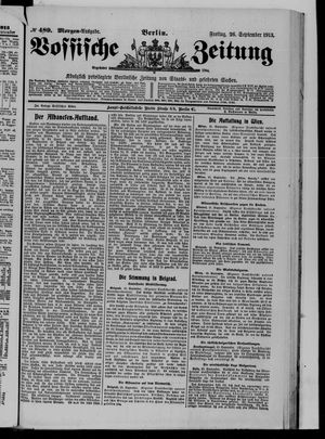 Vossische Zeitung vom 26.09.1913
