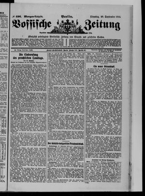 Vossische Zeitung vom 30.09.1913