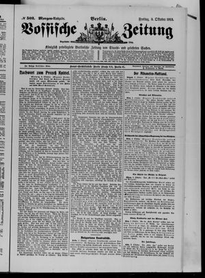 Vossische Zeitung vom 03.10.1913