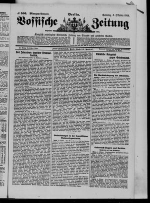 Vossische Zeitung vom 05.10.1913