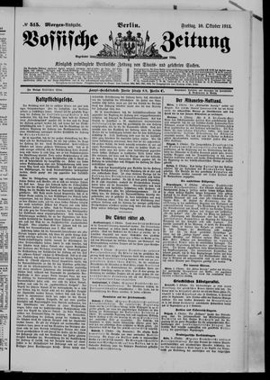 Vossische Zeitung vom 10.10.1913