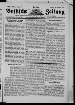 Vossische Zeitung vom 10.10.1913