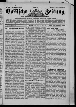 Vossische Zeitung vom 12.10.1913