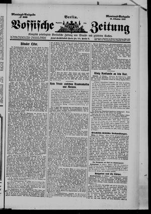 Vossische Zeitung vom 13.10.1913