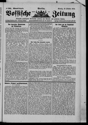 Vossische Zeitung vom 13.10.1913