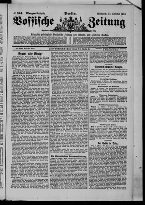 Vossische Zeitung vom 15.10.1913