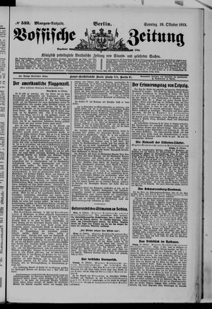 Vossische Zeitung vom 19.10.1913