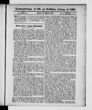 Vossische Zeitung vom 19.10.1913
