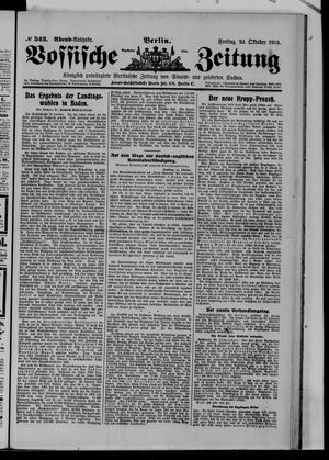 Vossische Zeitung vom 24.10.1913