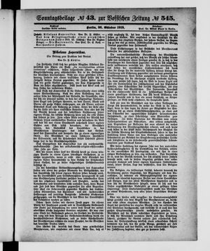 Vossische Zeitung vom 26.10.1913