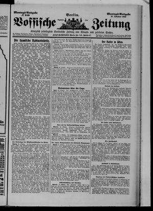 Vossische Zeitung on Oct 27, 1913