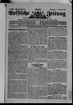 Vossische Zeitung vom 01.11.1913