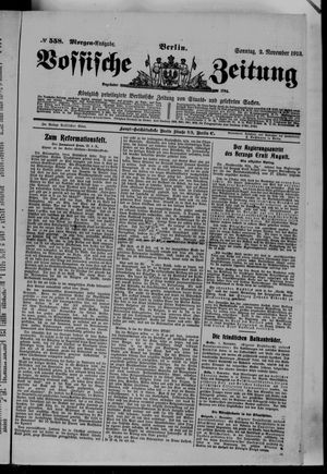 Vossische Zeitung vom 02.11.1913