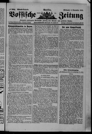Vossische Zeitung vom 05.11.1913