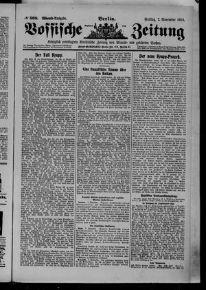 Vossische Zeitung vom 07.11.1913
