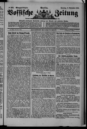 Vossische Zeitung vom 09.11.1913