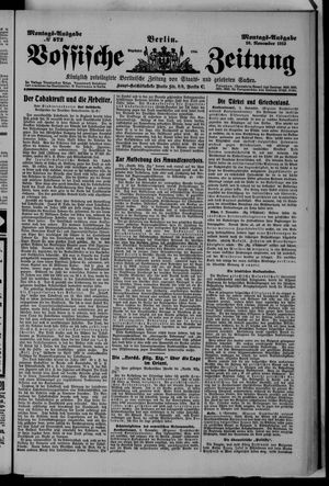 Vossische Zeitung vom 10.11.1913