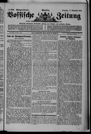Vossische Zeitung vom 11.11.1913