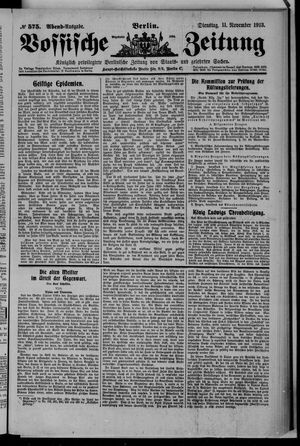 Vossische Zeitung vom 11.11.1913