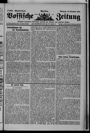 Vossische Zeitung vom 12.11.1913