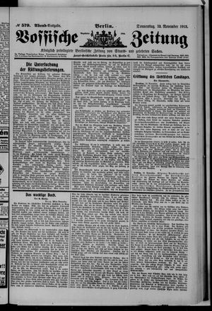 Vossische Zeitung vom 13.11.1913