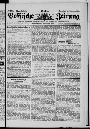 Vossische Zeitung vom 15.11.1913