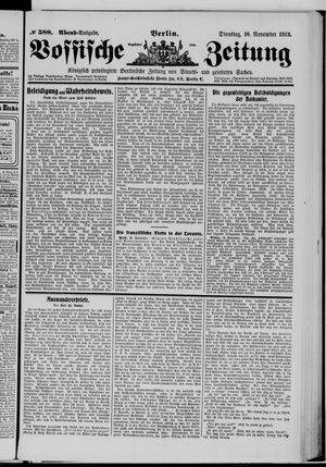 Vossische Zeitung vom 18.11.1913