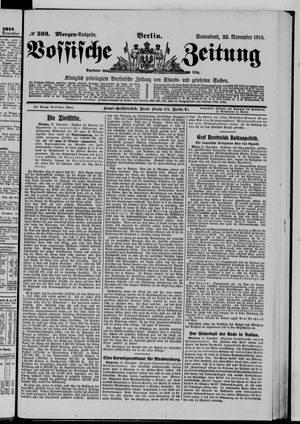 Vossische Zeitung vom 22.11.1913