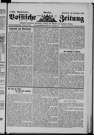 Vossische Zeitung vom 22.11.1913