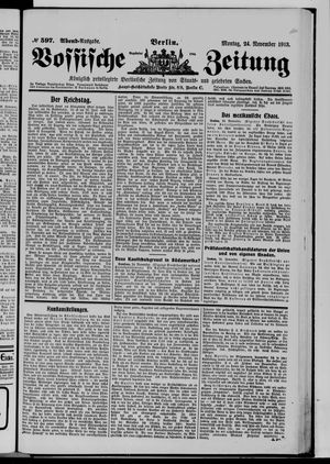 Vossische Zeitung vom 24.11.1913