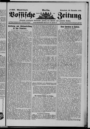 Vossische Zeitung vom 29.11.1913