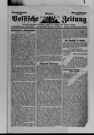 Vossische Zeitung vom 01.12.1913