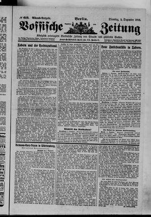Vossische Zeitung vom 02.12.1913