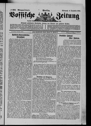 Vossische Zeitung vom 03.12.1913