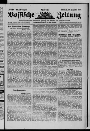 Vossische Zeitung vom 10.12.1913