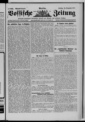 Vossische Zeitung vom 12.12.1913