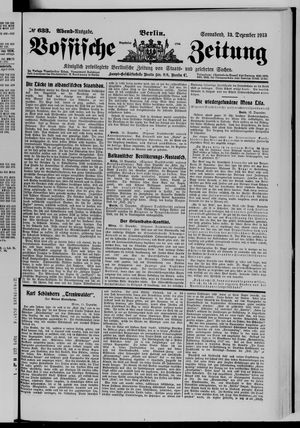 Vossische Zeitung vom 13.12.1913
