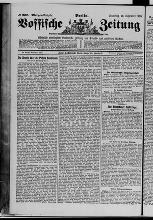 Vossische Zeitung vom 16.12.1913