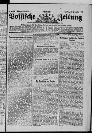 Vossische Zeitung vom 19.12.1913