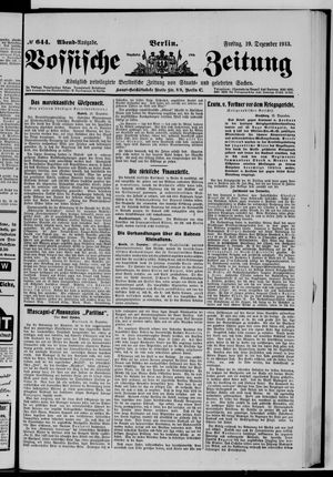 Vossische Zeitung vom 19.12.1913