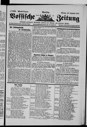 Vossische Zeitung vom 22.12.1913