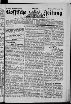 Vossische Zeitung vom 23.12.1913
