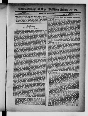 Vossische Zeitung vom 11.01.1914