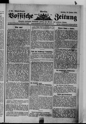Vossische Zeitung on Jan 12, 1914