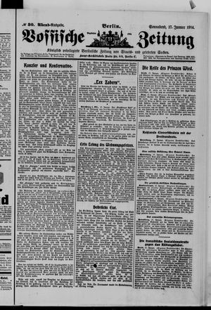 Vossische Zeitung vom 17.01.1914